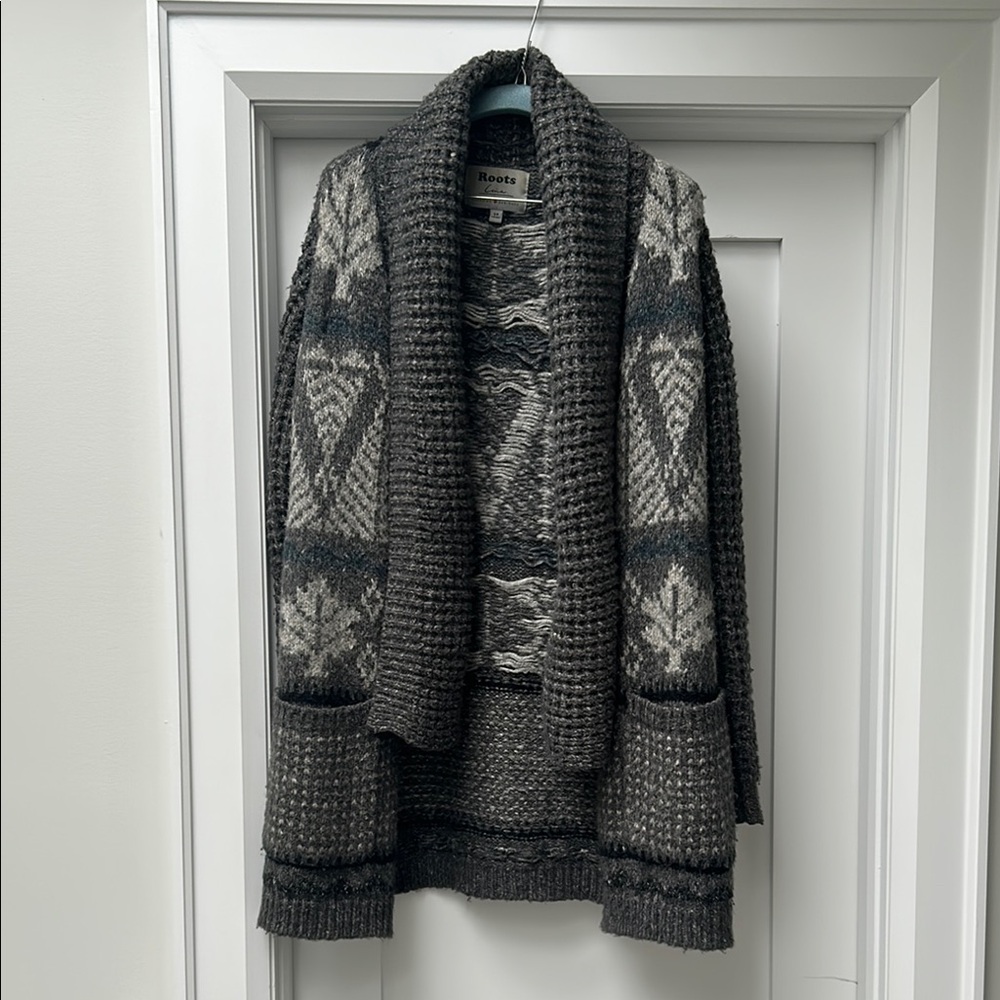 Roots Chunky Knit Nordic Cardigan
